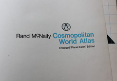 Vintage Rand McNally Cosmopolitan World Atlas 1972 Maps Globe World US Hardback