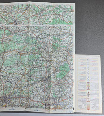 Michelin Road Map, No 4 Mons/Bergen Luxemburg 1964 1:200 000