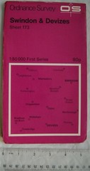 1974 OS first series map Sheet 173 Swindon & Devizes