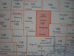 118 130 131 22 SHAFTESBURY SALISBURY ROMSEY LOT EXPLORER ORDNANCE SURVEY MAPS OS