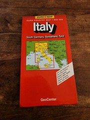 1999 Italy Euro-Country Fold Out Road Map 1:800,000 including Cities