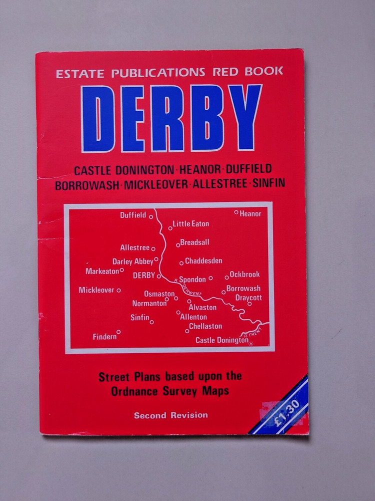 Derby Estate Publications Red Book Street Plans & Index 2nd Revision