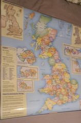 United Kingdom Large Laminated Map – Administrative Boundaries Ordnance Survey