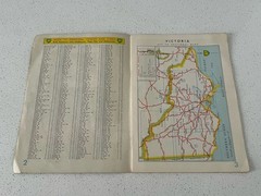 BP Road Map Victoria 1963 Australia Vintage state Melbourne booklet RARE Aussie