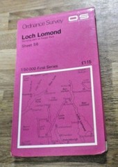 Ordnance Survey 1:50,000 Map Sheet 56 Loch Lomond