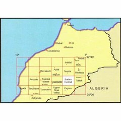 Morocco Sarhro Central Topographic Map