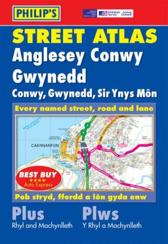 Philip’s Street Atlas Anglesey, Conwy and Gwynedd: Pocket (Philip’s Street Atl,