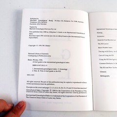 A Brief Guide to the International Genealogical Index – Wendy Baker