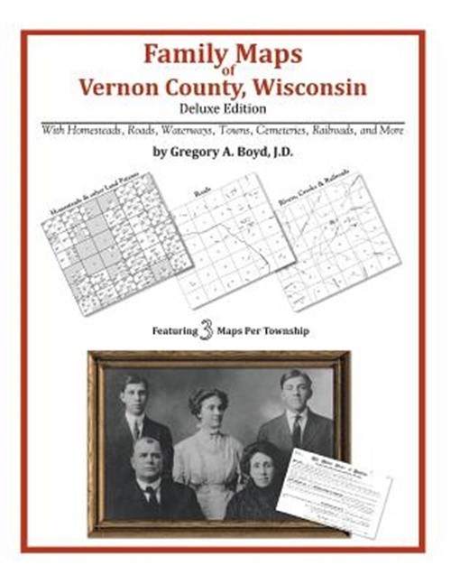 Family Maps of Vernon County, Wisconsin (Paperback or Softback)