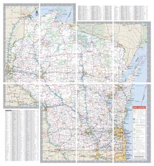 Rand McNally Easy to Fold: Wisconsin State Laminated Map Multicolor