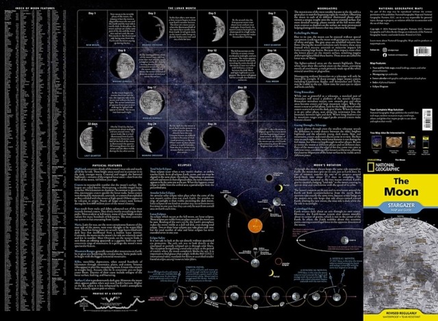 MOON MAP & GUIDE by National Geographic Maps Other cartographic Self Help