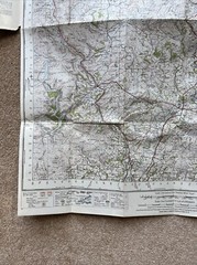 Vintage OS One Inch Map – Montgomery & Llandrindod Wells – Sheet 128 – 1947