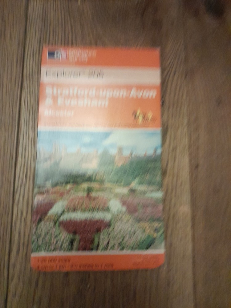 Ordnance Survey explorer Map Sheet 205 Stratford Upon Avon & Evesham