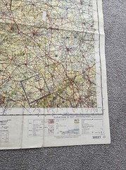 OS quarter inch map sheet 13 The Midlands 1968