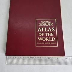 National Geographic Atlas of the World Enlarged Second Edition 1966 31cm x 67 cm