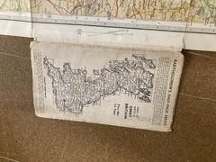 Bartholomew Wye Valley Half Inch Contoured Map Sheet 13 Vintage