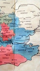1933 Sheldons LTD Map Of Britain Showing Unemployment In Recession. 60 X 66 Cm.