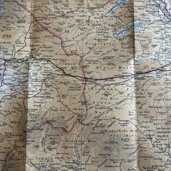 TEESDALE Bartholomew Revised Contoured Half Inch Map sheet 35 Paper 1952 THIRSK