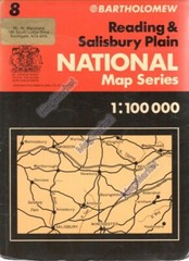 Map · Bartholomew National Series · Nº8 · Reading & Salisbury Plain · 1975