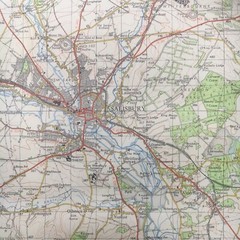 Vintage 1960 Ordnance Survey Map Of Salisbury Sheet 167 Rolled
