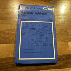 WESTERN HIGHLANDS 1967 Paper Ordnance Survey Quarter Inch Map Sheet 4 Skye Coll
