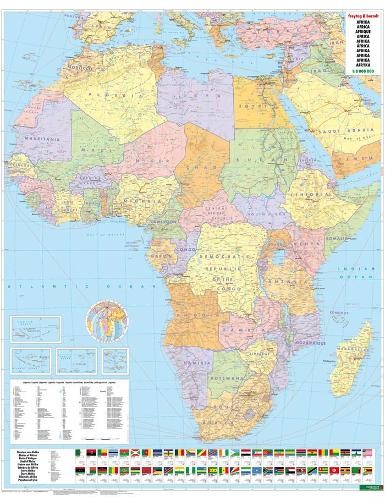 Freytag-Berndt Africa Map Flat in a Tube 1:8 000 000 (Map) (UK IMPORT)