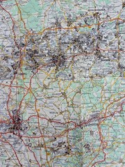 Michelin Map, No 202, ALLEMAGNE – GERMANY 1962 1:200 000