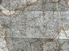 Bacon’s county map of Cheshire, early 1900s vintage