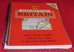 AA Glovebox Atlas. Britain. Ring bound Paperback 1996.