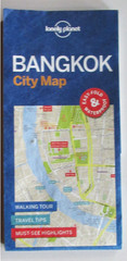 Lot of 2 Lonely Planet Maps Singapore City & Bangkok City 2017 PB w/Slipcase VG