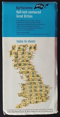Bartholomew Half-Inch Contoured Map, Sheet 19: Warwickshire (1967).