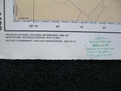 Lot of 3 Canadian Hydrographic Service Charts Summerland Group to Charity Shoal