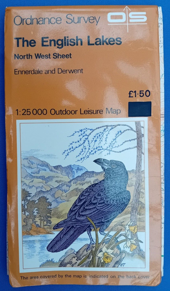 Vintage The English Lakes O. S. Outdoor Leisure Map 1:25,000 North West Sheet