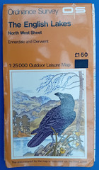 Vintage The English Lakes O. S. Outdoor Leisure Map 1:25,000 North West Sheet