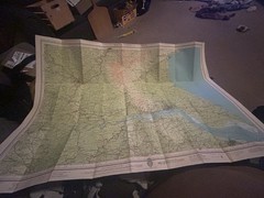 Vintage Bartholomew’s Half Inch Paper Map N. Yorkshire/S.York&Humber 33,36