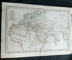 Map Orbis Antiqui Mappa Nova A F Delamarche 1833