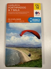OL18 Harlech Porthmadog Bala Ordnance Survey Explorer Map OL 18 – 17