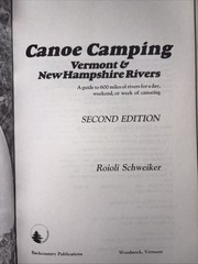 Canoe Camping Vermont and New Hampshire Rivers REVIEW COPY W/paperwork