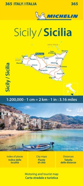 Sicily – Michelin Local Map 365 Map by Michelin (Sheet map, folded)