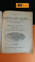 TESTO-ATLANTE – MONDO ANTICO – A. Ghisleri – 1924 Bergamo – geografia storica