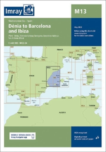 Imray M Series M13 Denia to Barcelona and Ibiza (Map) M Charts