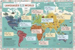 Prisoners Of Geography Languages Of The World Map 76cmX51cm By Tim Marshalls