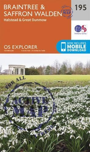 Braintree and Saffron Walden (Map) OS Explorer Active Map