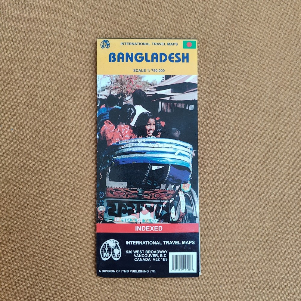 Touring map of Bangladesh – 1:750,000 scale – International Travel Maps