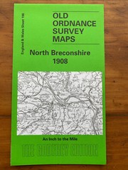 OLD ORDNANCE SURVEY MAPS Godfrey Edition North Breconshire 1908 E&W Sheet 196