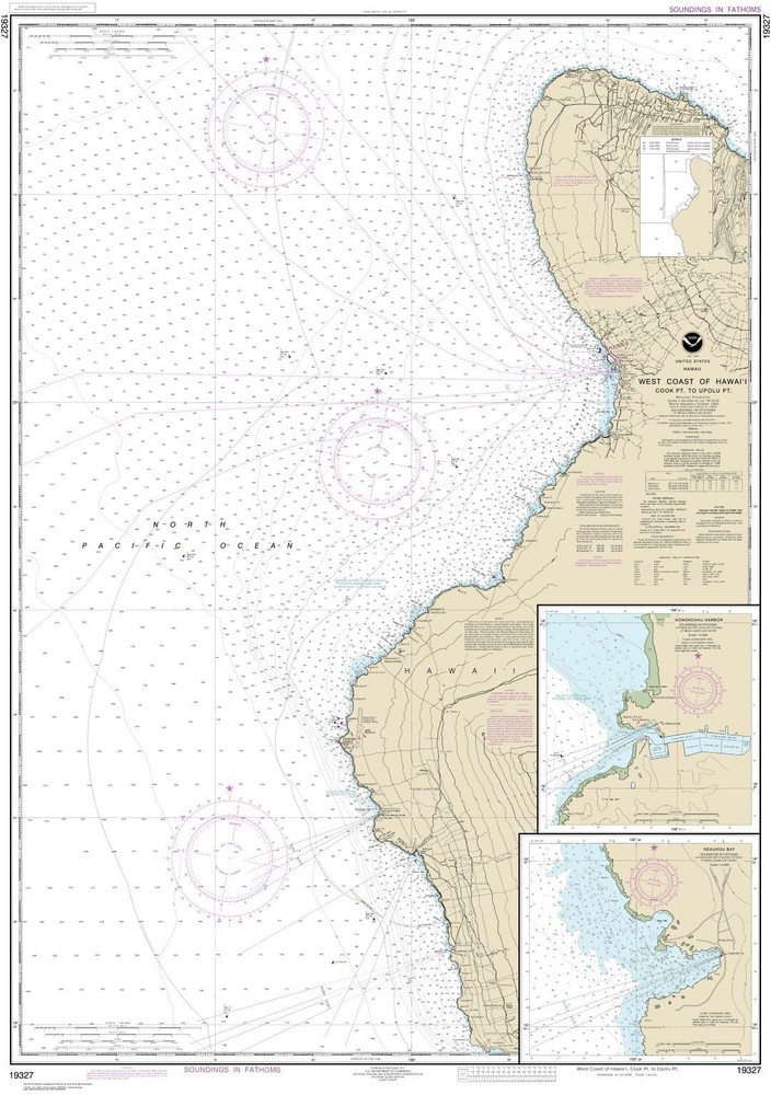 Hawai‘i W Coast Cook Pt.-Upolu Pt.; Keauhou & Honokohau Hb. | NOAA 19327
