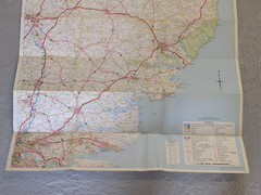 1978 Shell Road Map No2 Southern & Eastern England, Shell Petrol Oil Fuels