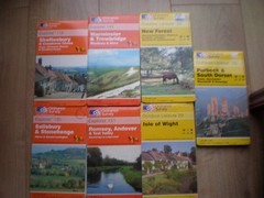 7 MAPS, 118 130 131 143 SHAFTESBURY SALISBURY ROMSEY EXPLORER ORDNANCE SURVEY OS
