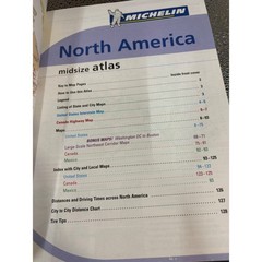 Michelin North America Midsize Atlas USA Canada Mexico Road Map Travel Guide
