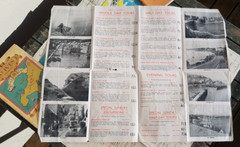 Newquay Padstow OS Linen Map St Ives Cornwall Town Guide Coach Guide AA hotels